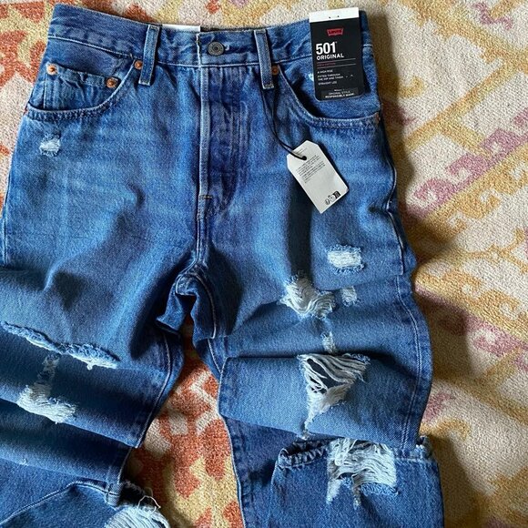 LEVI'S : 501 Original Fit Women's Jeans (Size: 24x30) NWT - Picture 9 of 12